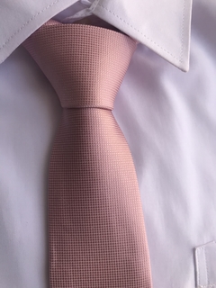 Gravata Rose Quadradinho Para Padrinhos Slim e Semi Slim - comprar online