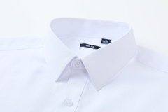 Imagem do Camisa Social Slim Fit Branca Riscadinha - Manga Longa -