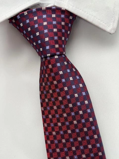 Gravata Semi Slim Vermelha - 2400 Fios