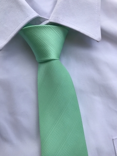 Gravata Verde Menta Semi Slim - comprar online