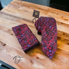 Conjunto Gravata + Lenço - Toque de Seda Luxo