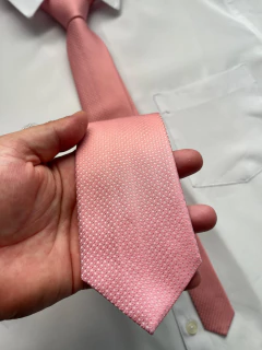Gravata Semi Slim Rosa - 960 Fios na internet