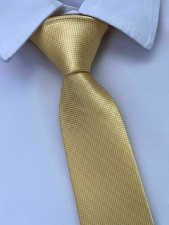Gravata Semi Slim Amarela