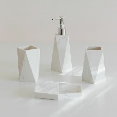 Set de Baño Marble Facetado