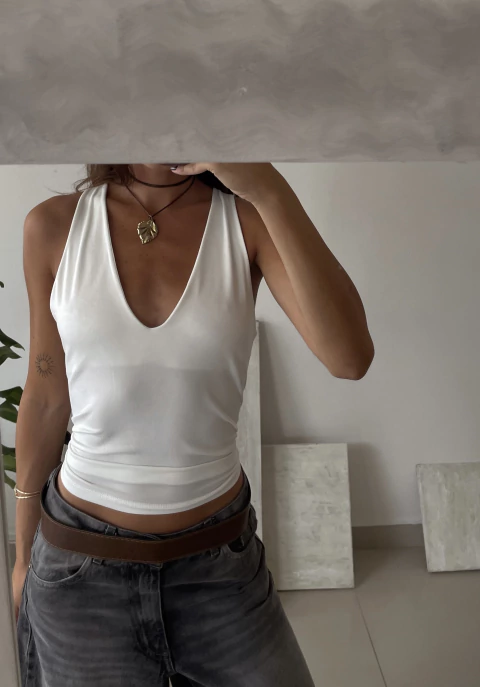 Top Cuba || blanco - comprar online