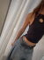Musculosa Izel || negra - tienda online