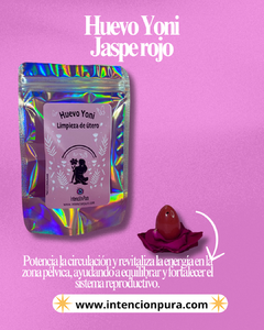 HUEVO YONI MINI- JASPE ROJO en internet