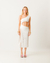 Vestido one shoulder blanc - loja online