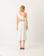 Vestido one shoulder blanc