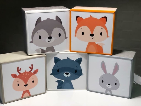 APLIQUE PARED ANIMALES BOSQUE