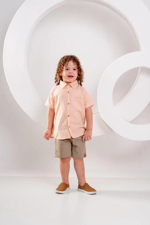 Camisa Social Cor Salmão - loja online