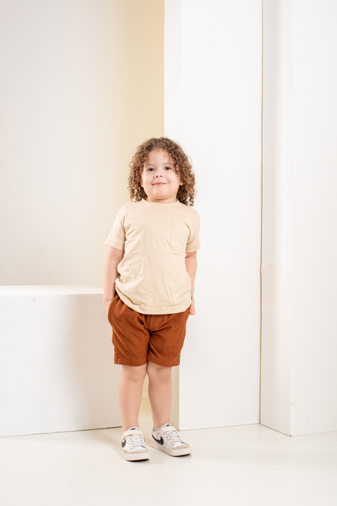 Blusa Bolso Lisa Cor Nude - comprar online