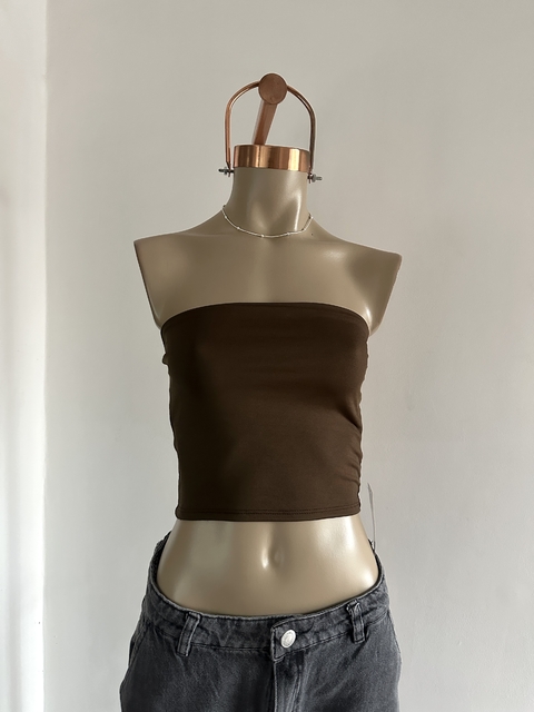 STRAPLESS CHER *choco* - comprar online