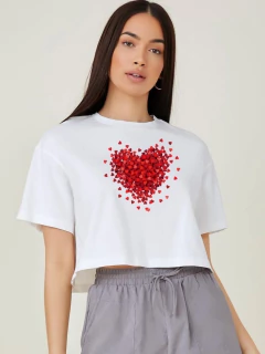 Remera PUPERA (ALGODÓN) Miles de Corazones (Mujer)