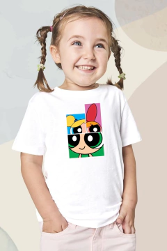 Remera (Modal) bombon, burbuja y bellota (Niña/o)