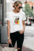 Remera (Modal) Pajaro con flores (Mujer)