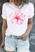 Remera (MODAL) Flor Rosa Claro (Dama)