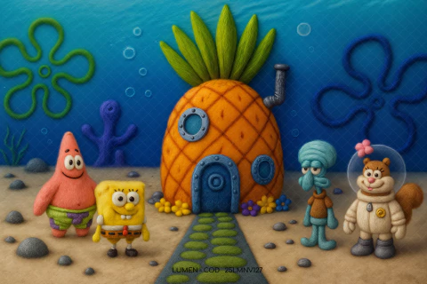 FUNDO FOTOGRÁFICO BOB ESPONJA 25LMNV127 - comprar online