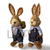 Casal Coelhos em Pe - 45cm