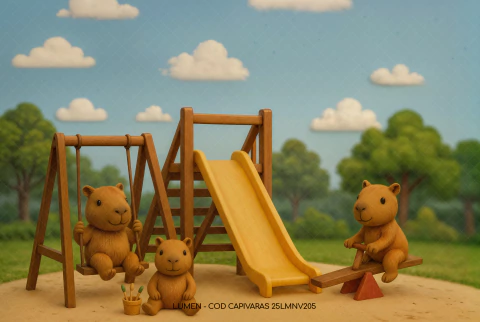 FUNDO FOTOGRÁFICO CAPIVARAS 25LMNV205 - comprar online