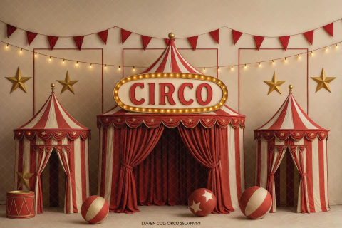 FUNDO FOTOGRÁFICO CIRCO 25LMNV511 - comprar online