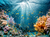 Fundo Fotográfico FUNDO DO MAR LMFMAR04 - Fundos, Props e Acessórios para Estúdios | Lumen Props