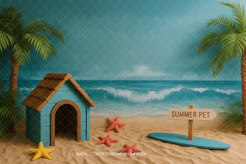 FUNDO FOTOGRÁFICO PET VERAO 25LMPET54 - comprar online