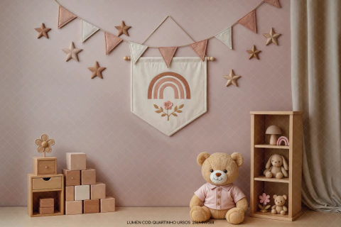 FUNDO FOTOGRÁFICO QUARTINHO URSOS 25LMNV368 - comprar online