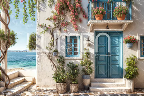 FUNDO FOTOGRÁFICO SANTORINI LMSNT010