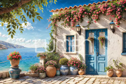 FUNDO FOTOGRÁFICO SANTORINI LMSNT09