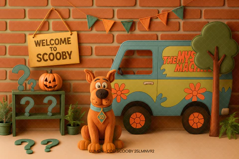 FUNDO FOTOGRÁFICO SCOOBY 25LMNV92 - comprar online