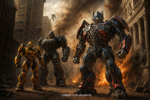 FUNDO FOTOGRÁFICO TRANSFORMERS 25LMNV73 - comprar online