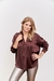 Blusa TOSCANA Marrón Chocolate - tienda online