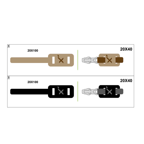 Pack tira cierre (solo etiqueta *SIN deslizador*) - tienda online