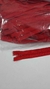 Cierre diente plastico Rojo 20 cm x 100 unidades - comprar online