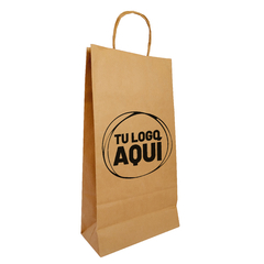 Bolsas de Papel 22x10x42 Personalizadas 2 Caras x 2 Colores