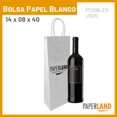 Bolsas de Papel 14x08x40 Personalizadas - comprar online