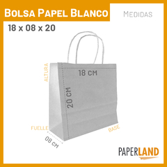 Bolsas de Papel 18x08x20 Lisas en internet