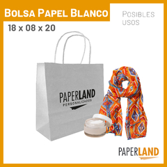 Bolsas de Papel 18x08x20 Personalizadas - comprar online
