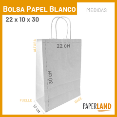 Bolsas de Papel 22x10x30cm Lisas en internet