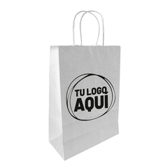 Bolsas de Papel 22x10x30 Personalizadas 2 Caras x 2 Colores