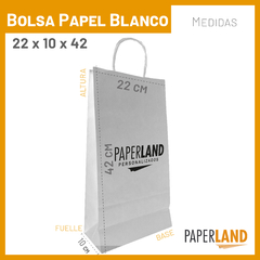 Bolsas de papel 22x10x42 Personalizadas en internet
