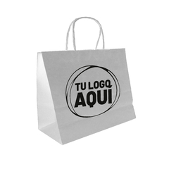 Bolsas de Papel 32x10x23 Personalizadas 2 Caras x 1 Color