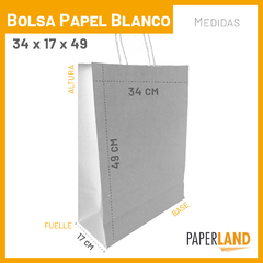 Bolsas de Papel 34x17x49cm Lisas en internet