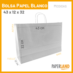 Bolsas de Papel 43x12x32cm Lisas en internet
