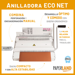 Anilladora Espiraladora Renz Doble Ring Wire 2:1 Econet - Paperland Personalizados