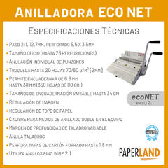 Anilladora Espiraladora Renz Doble Ring Wire 2:1 Econet en internet