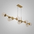 PENDENTE MOUSSE C/ 9 GLOBOS 121CM 9XG9 / CABOS CRISTAL / METAL E GLOBO Ø12CM | USINA 16821/9 - comprar online