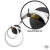 Arandela Ellos 02 Argolas Magnéticas 31x34x30cm Led 20w 3000k Bivolt Preto / Champanhe - Qimporta 20077/20PTCP-M - Coreluz | Luminárias, Pendentes, Arandelas e Iluminação