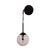 ARANDELA BALL Ø14X45CM 1XG9 / METAL E GLOBO Ø14CM | USINA 16411/14